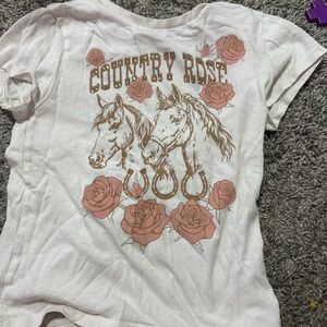 MAD Engine Girls Light Pink Graphic Tee with Heart Logo